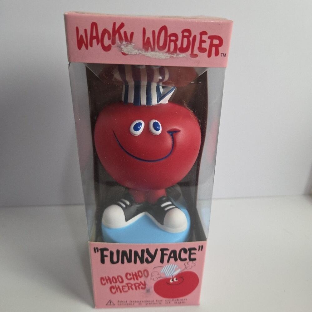 VTG Funko Wacky Wobbler Funny Face CHOO CHOO CHERRY Bobblehead Figurine